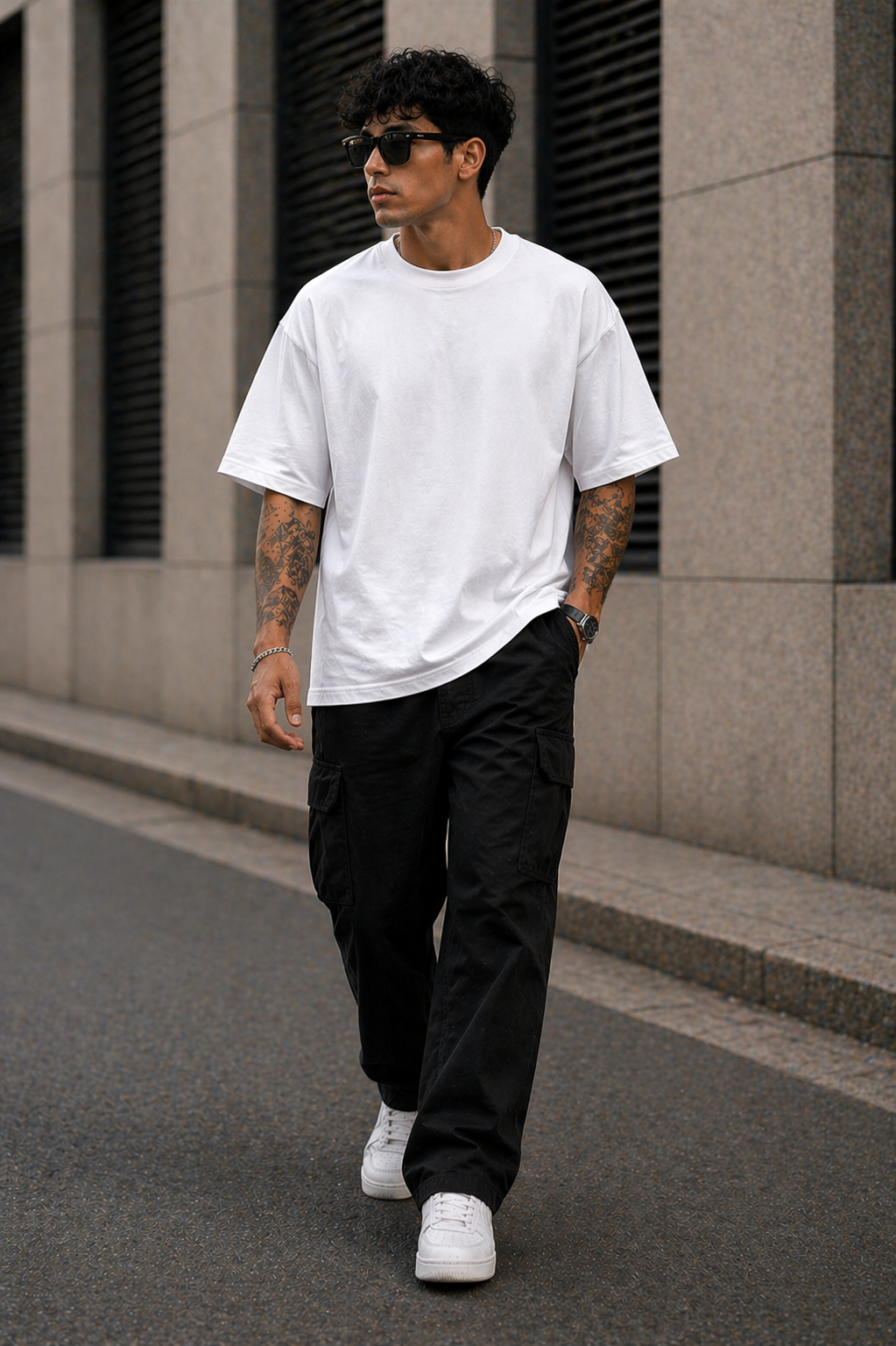 New Round Neck 180 GMS T-shirt White